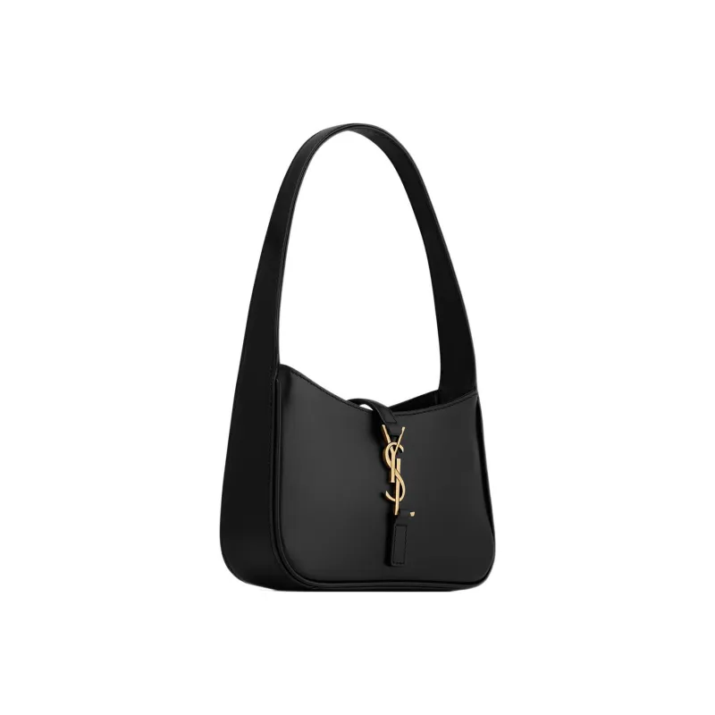 SAINT LAURENT Le 5 A 7 Mini Hobo Bag In Smooth Leather Noir-3