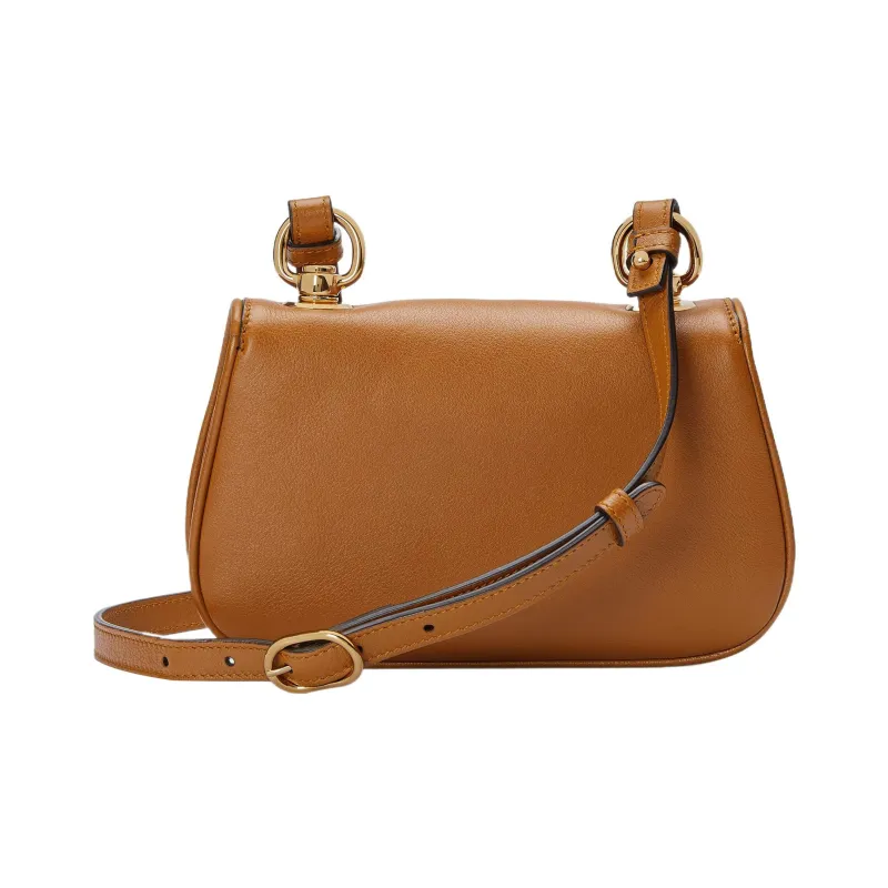 GUCCI Blondie Canvas With Leather Handbag, Shoulder Bag, Crossbody Bag Mini Women's Brown-4