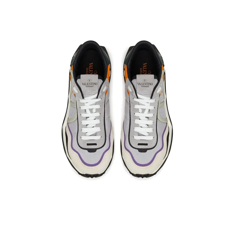 Valentino Netrunner Low Top Casual Shoes Men's Gray-3