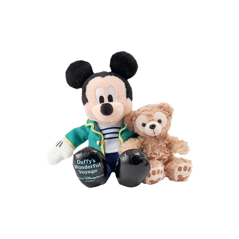 Disney Characters Mickey Mouse Boss And Duffy Dolls Plush Pendant 17cm Height Tokyo Disney-0