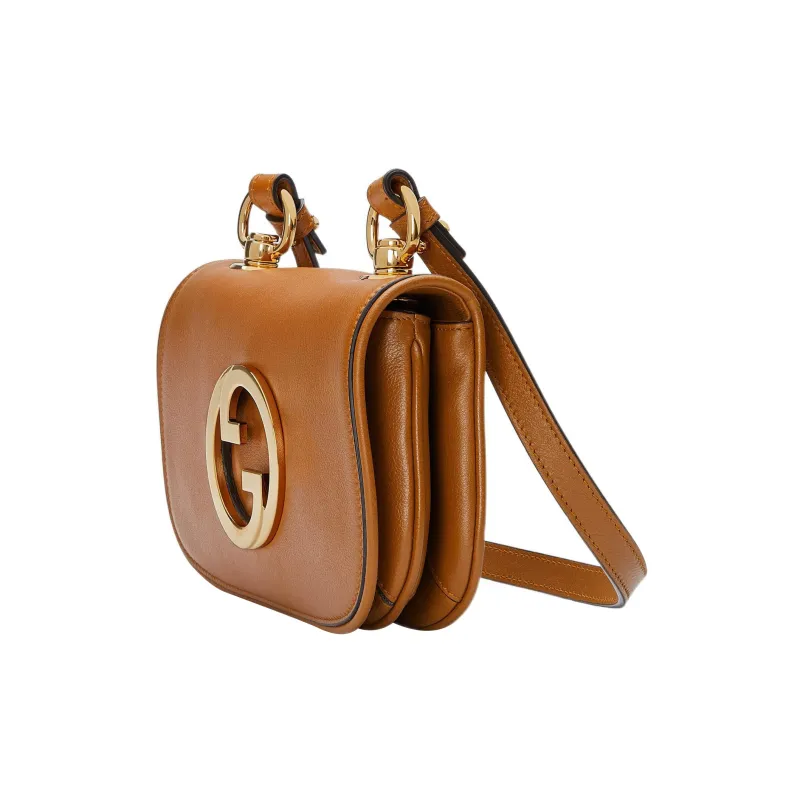 GUCCI Blondie Canvas With Leather Handbag, Shoulder Bag, Crossbody Bag Mini Women's Brown-2