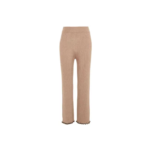 MM6 Maison Margiela Knitted Sweatpants Women's Brown