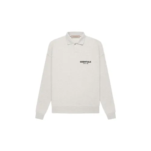 Fear Of God Essentials SS22 Polo Shirts Men Light Oatmeal