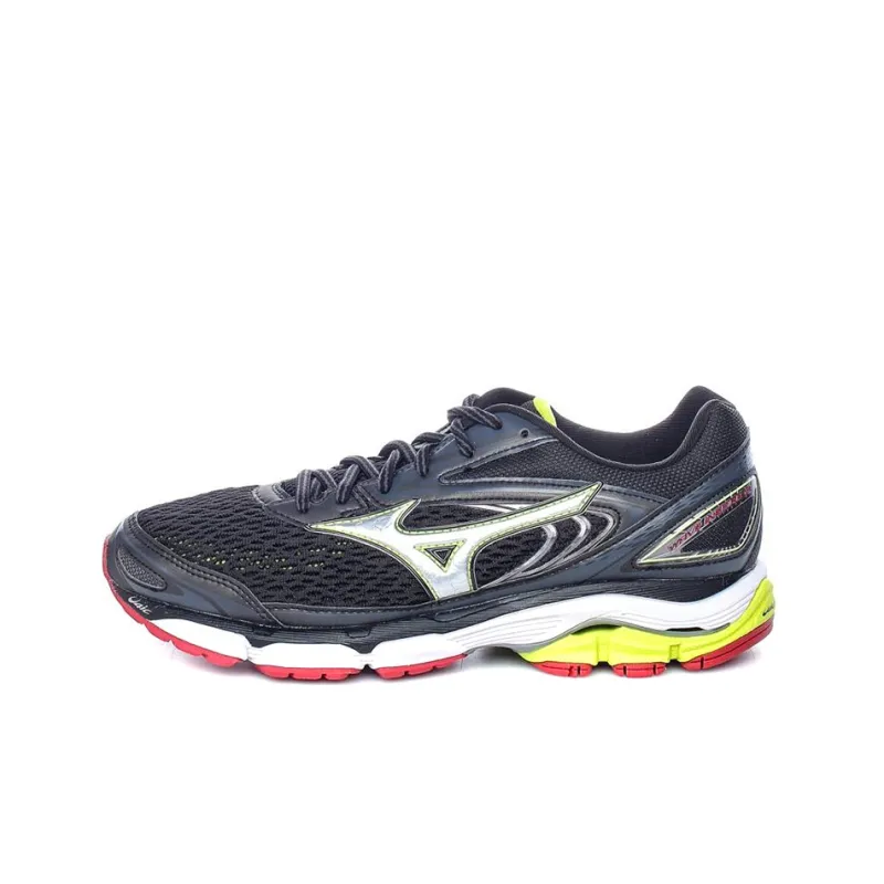 Mizuno Wave Inspire 13 Anti-Slip Wear-Resistant Low-Top Running Shoes Black Silver-0