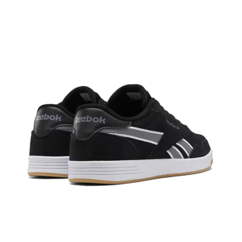 Reebok Royal Techque T Anti-Slip Wear-Resistant Low-Top Skateboard Shoes Men's Black White-3