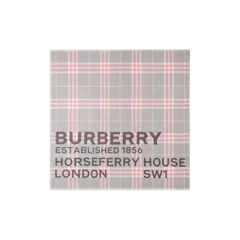 Burberry Horseferry Knit Scarves Unisex Light Gray/Light Pink