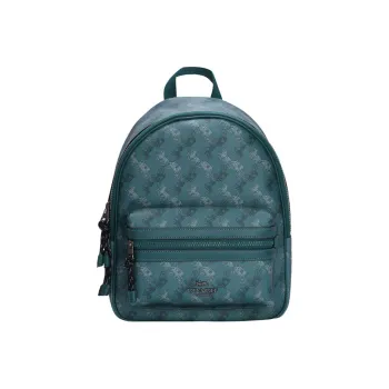 COACH Charlie Leather Backpack Medium Size Women's Blue