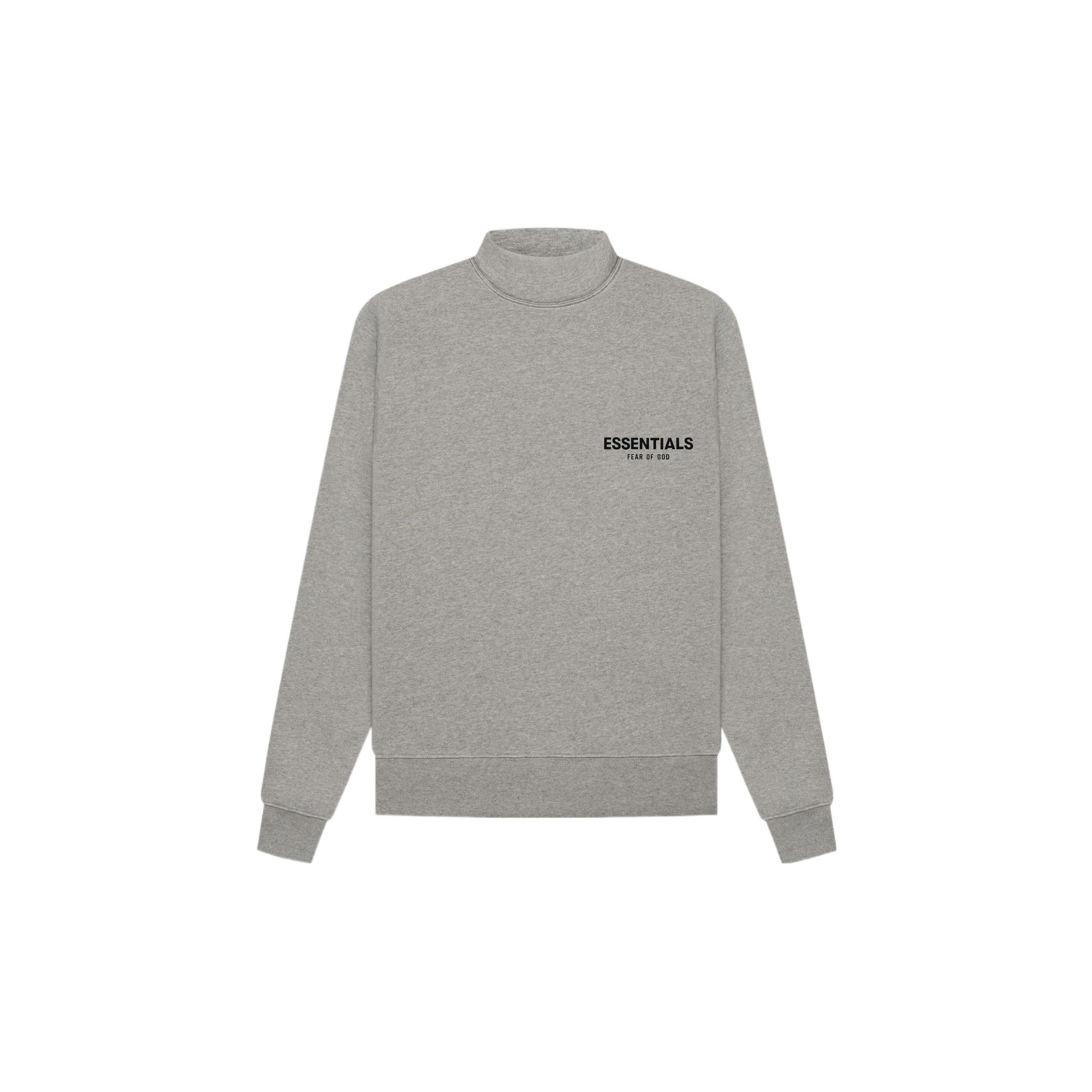 Fear of God Essentials Black Mock Neck Sweatshirt | PacSun