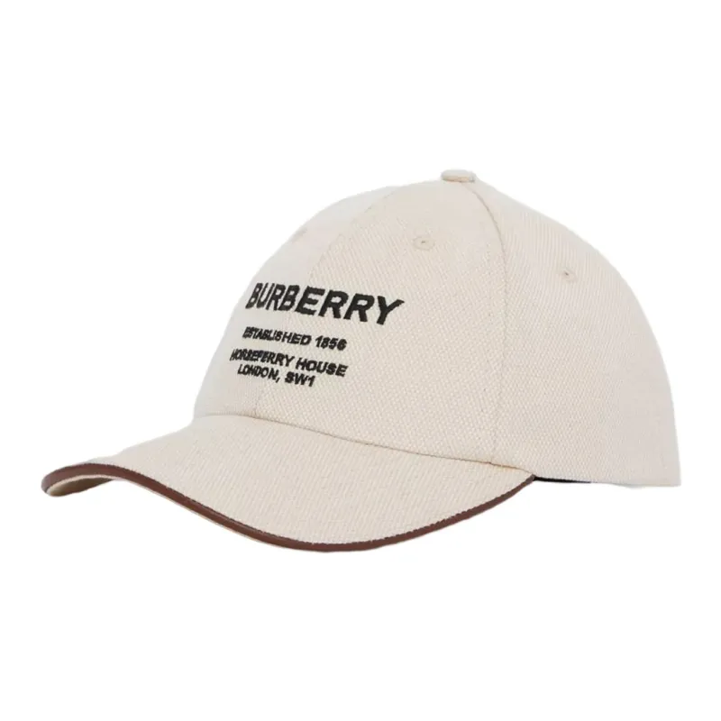 Burberry Horseferry Motif Canvas Baseball Cap-0