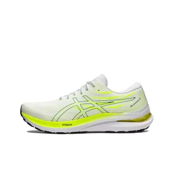 Asics Gel Kayano 29 White Velvet Pine Safety Yellow