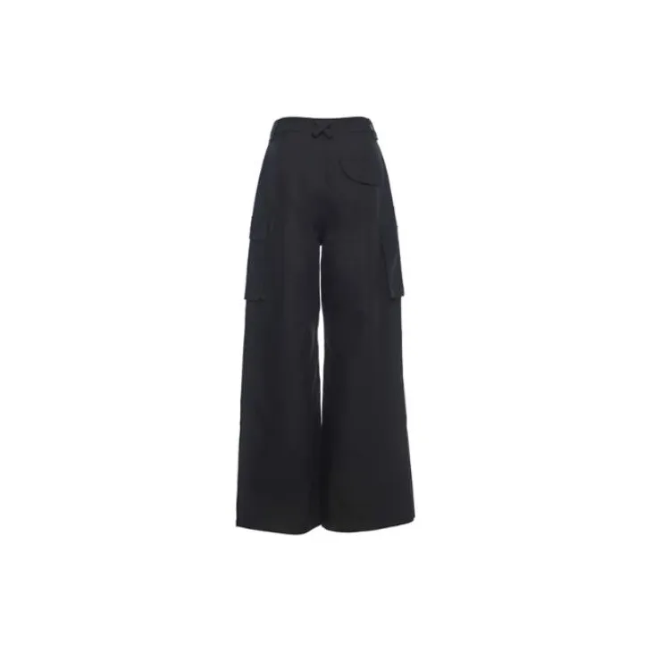 Fax Copy Express Cargo Pants Casual Pants Women's Black-1