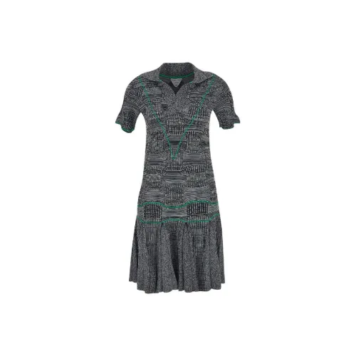 Bottega Veneta Short-Sleeved Dresses Women's Dark Gray