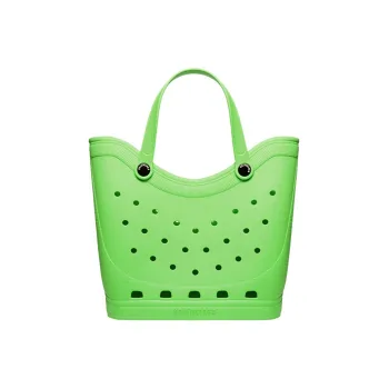 Balenciaga Rubber Tote Bag Shopping Bag Handbag Large Size Women's Green