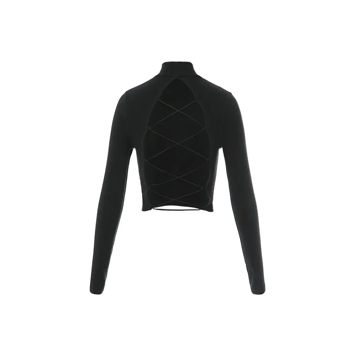Gyokuu Long-Sleeved T-Shirt Women's Black-1