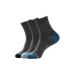 Heather Gray+Black Gray+Blue Gray (3 Pack)