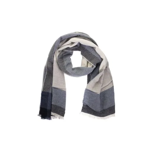 Brunello Cucinelli Knit Scarves Unisex Gray/Blue