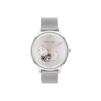 CALVIN KLEIN Wrist Watch Mechanical Movement Steel Strap 38mm Silver Dial Women's Watch