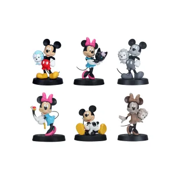 XM STUDIOS Mickey Disney World Tour Clear Box 10cm Chibi Figures