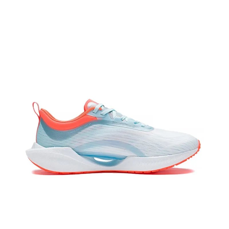 LiNing Super Light 19 Abrasion Resistant Lightweight Rebound Low Top Running Shoes Men's White Blue Red-1