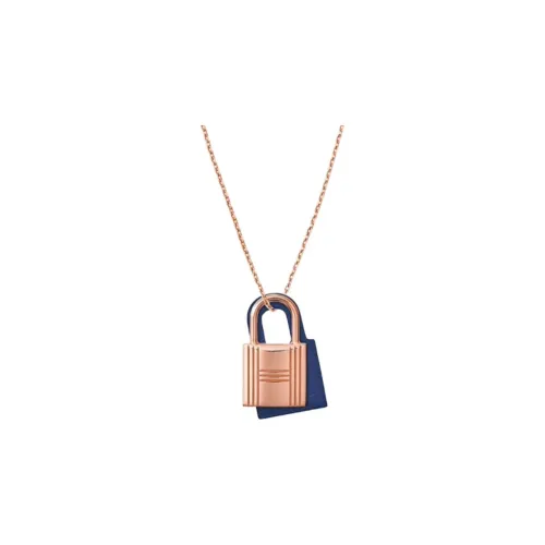 HERMES O'Kelly Necklaces Women's Rose Gold