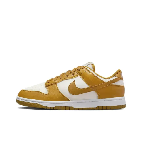 Nike Dunk Low Next Nature Phantom Gold Suede Women's