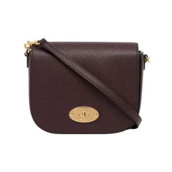 Mulberry Leather Shoulder Bag Crossbody Bag Small Size Women's Umber