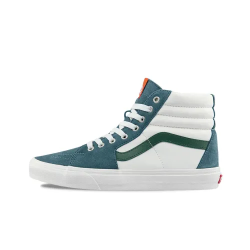 Vans SK8 Skateboard Shoes Unisex High-Top White/Green