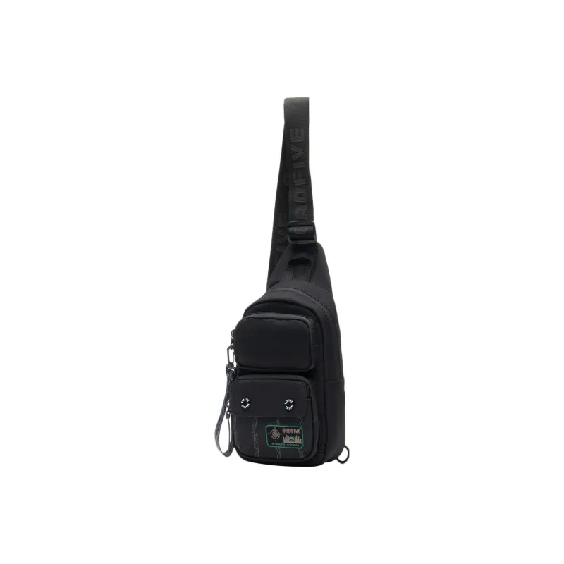 LiNing Badfive Polyamide Sling Bag Regular Unisex Pure Black-2