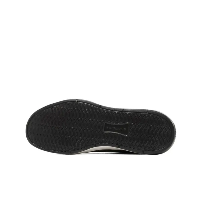 Skechers Anti Slip Wear Resistant Low Top Skateboard Shoes Men's Black-4