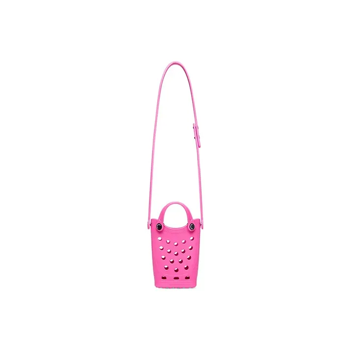 Balenciaga EVA Cell Phone Pouch, Crossbody Bag Women's Rose Red-2