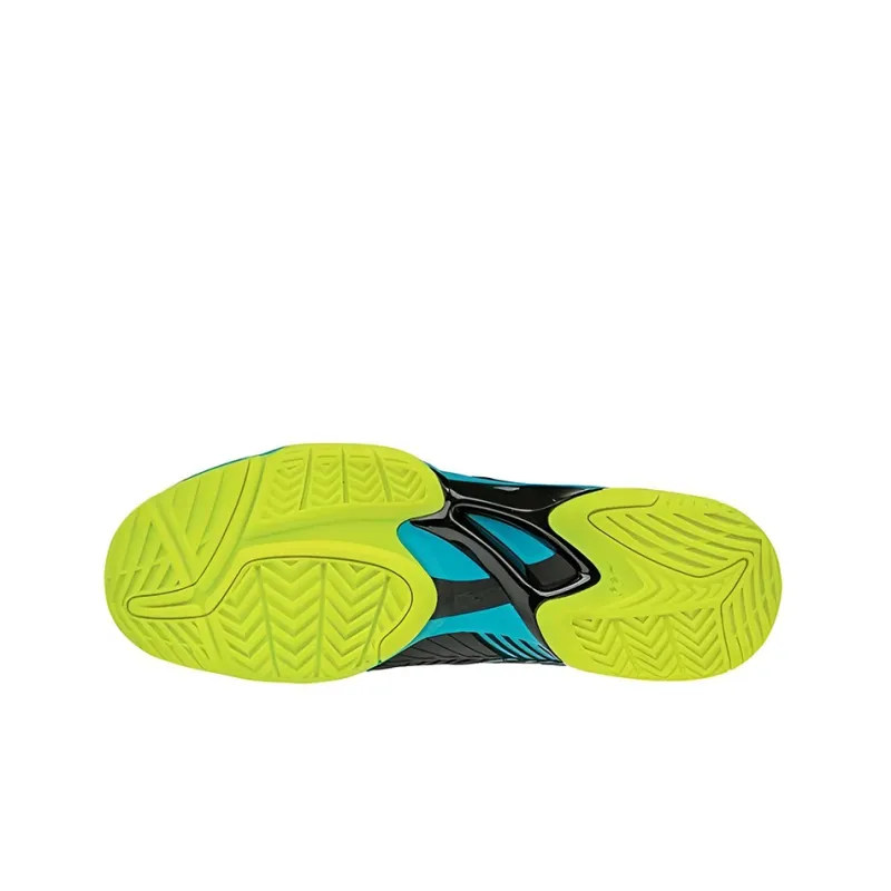 Mizuno Wave Exceed Tour 3 CC Durable Breathable Low-Top Tennis Shoes Black Blue White-4