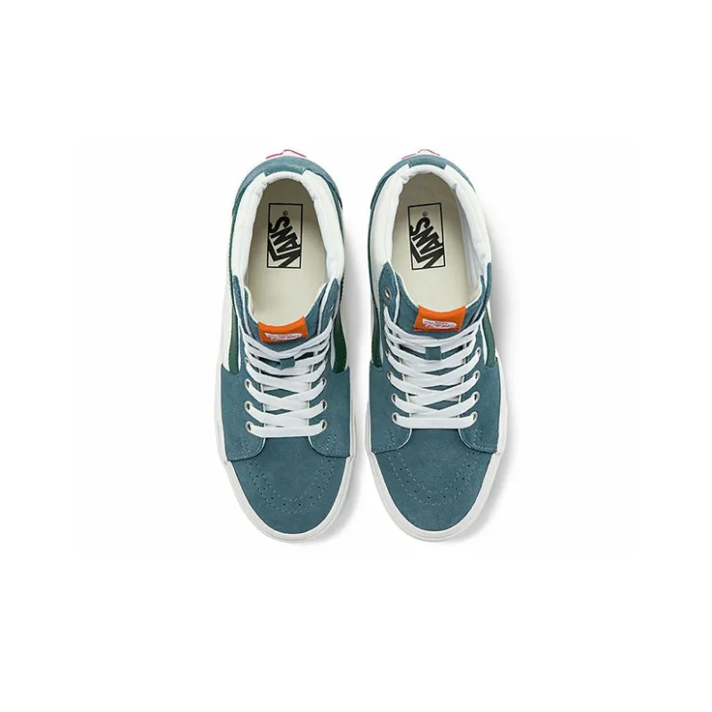 Vans SK8 HI Cozy Skateboarding Shoes Unisex White Green-2