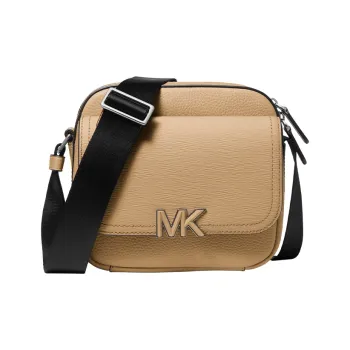 MICHAEL KORS Leather Camera Shoulder Bag, Crossbody Bag Regular Men's Camel