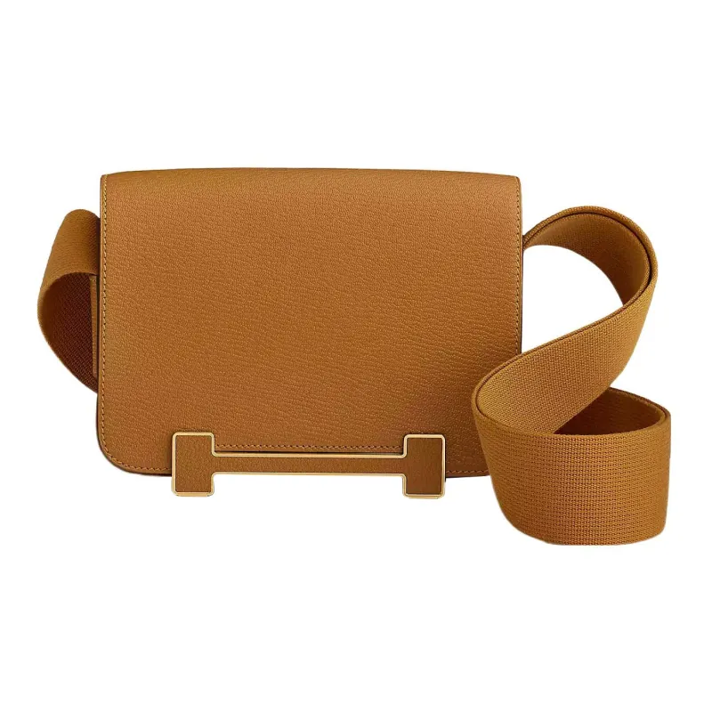 HERMES Goatskin Wooden Sandal Bag Shoulder Bag Regular Women's Caramel-0