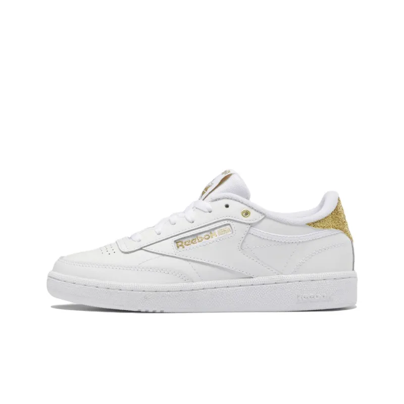 Reebok Club C 85 'White Gold Metallic Women's-0