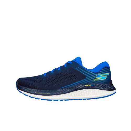 Skechers GO RUN Elevate Cushioning, Slip Resistant, And Abrasion Resistant Low Top Casual Running Shoes Men's Blue