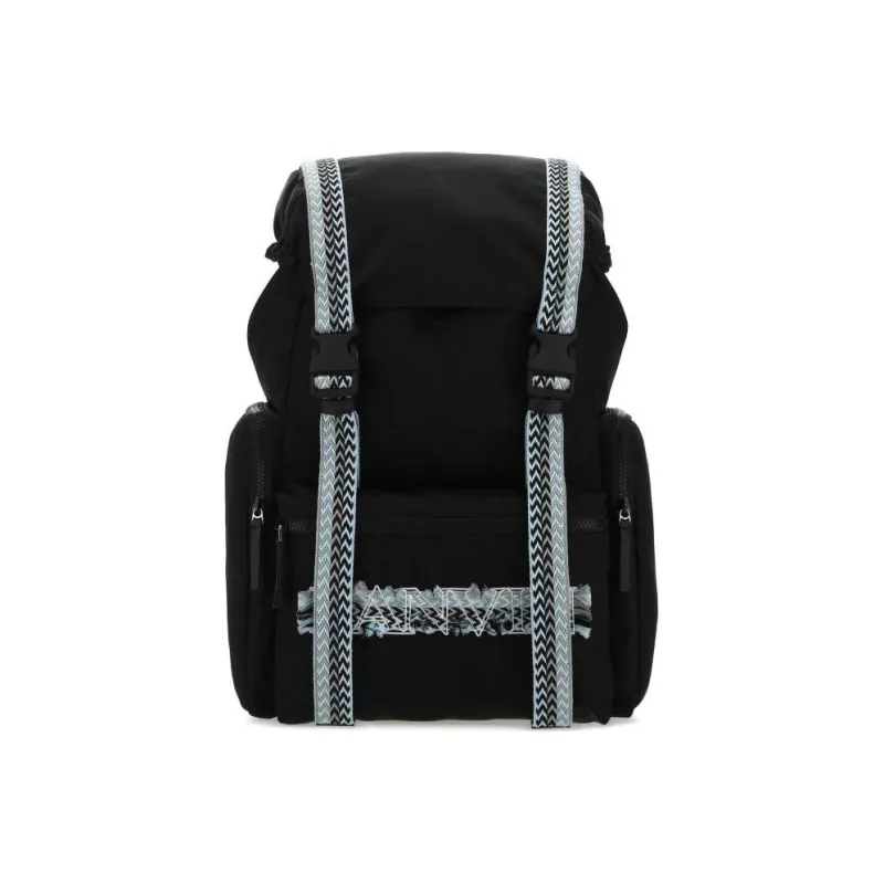 Lanvin Nylon Backpack Men's Black-0