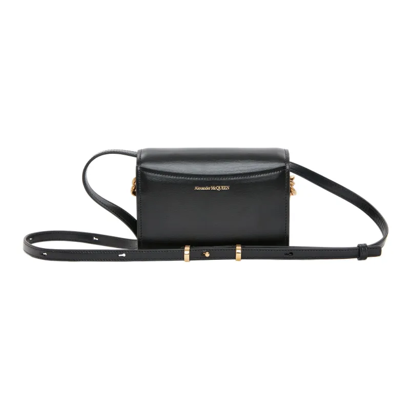 Alexander McQueen Calfskin Handbag, Shoulder Bag, Crossbody Bag Mini Women's Black-2