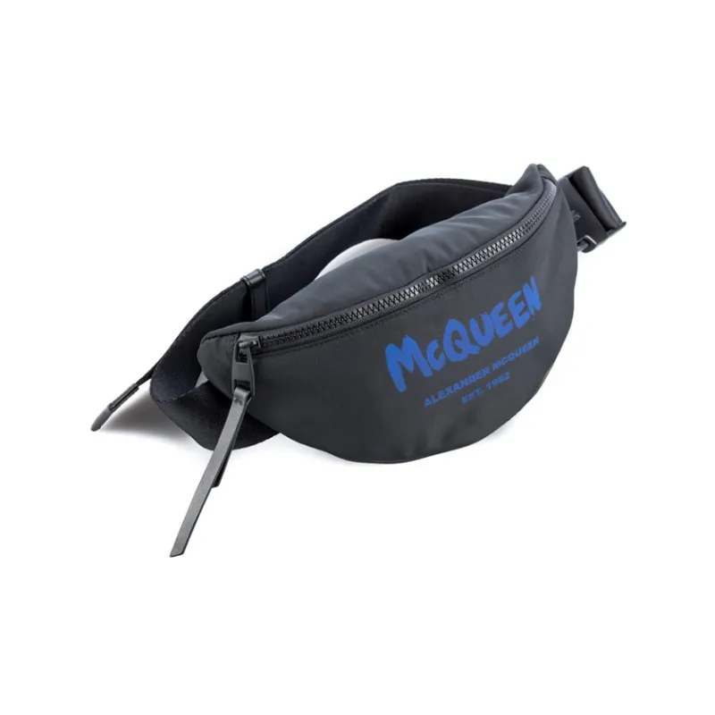Alexander McQueen Polyester Fanny Pack Men's Black-1