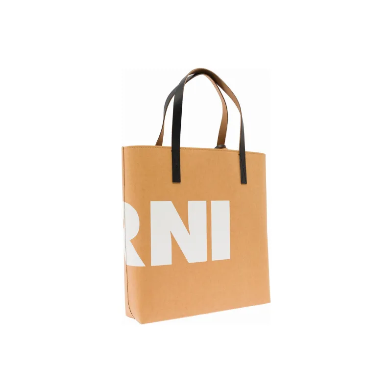 MARNI Leather Tote Bag, Shopping Bag, Handbag Tubas Women's Brown-1