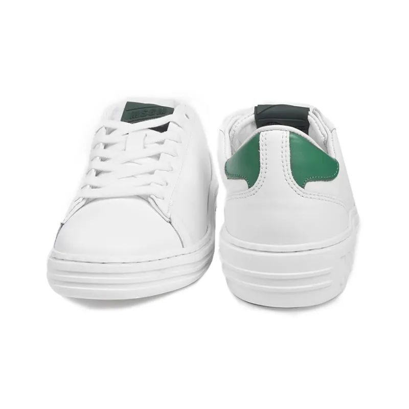 MSGM Low-Top Stylish Skateboarding Shoes Men's White Green-3