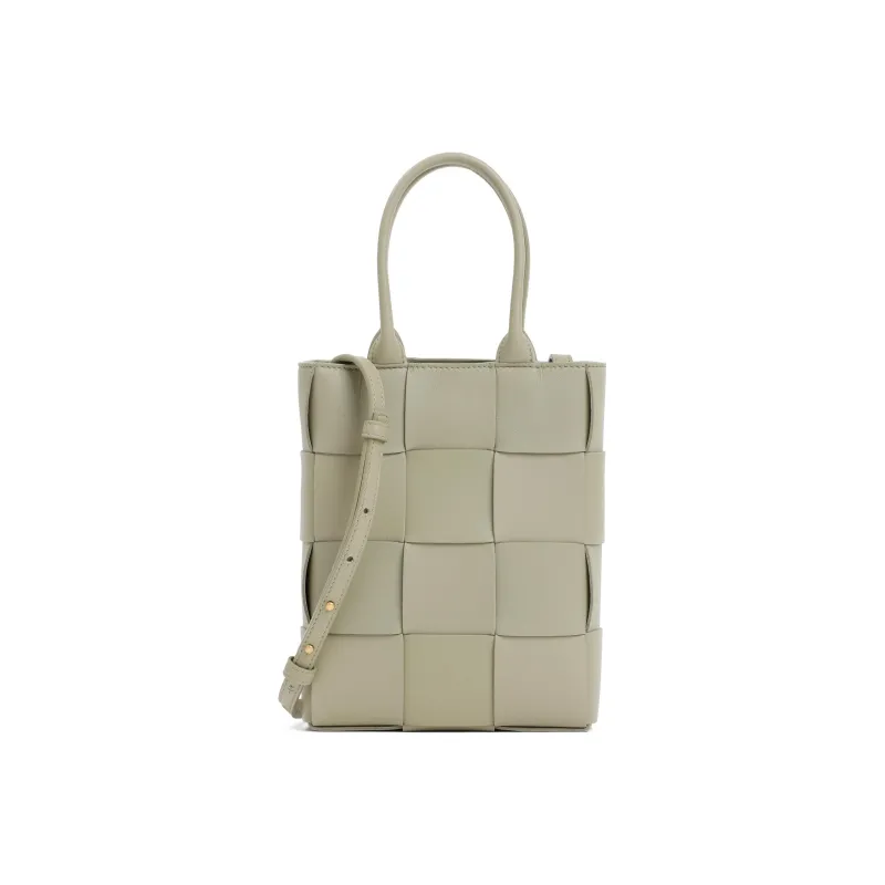 Bottega Veneta Sheepskin Handbag Women's Gray-2