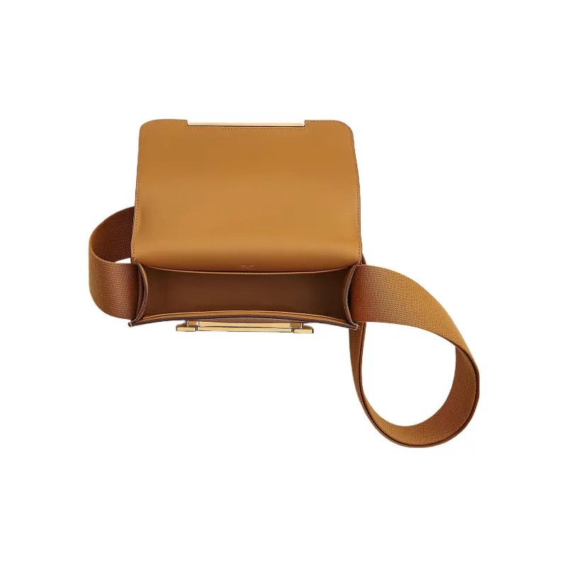 HERMES Goatskin Wooden Sandal Bag Shoulder Bag Regular Women's Caramel-3