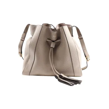 Mulberry Calfskin Bucket Bags Crossbody Bag, Shoulder Bag Women's Gray
