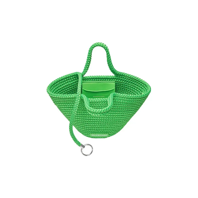 Balenciaga Ibiza Small Woven Tote Bag-5