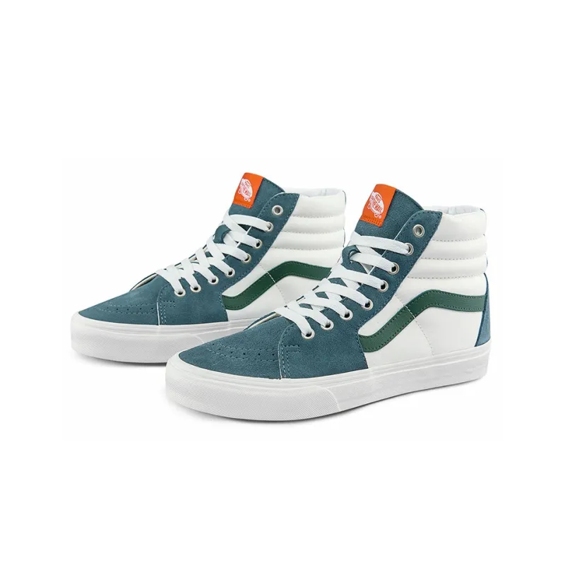 Vans SK8 HI Cozy Skateboarding Shoes Unisex White Green-1