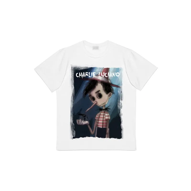 Charlie Luciano T Shirt Unisex White-1