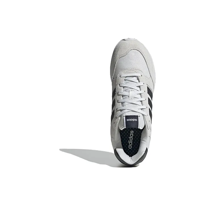 Adidas Run 80s Crystal White Carbon Shadow Maroon Women's-4