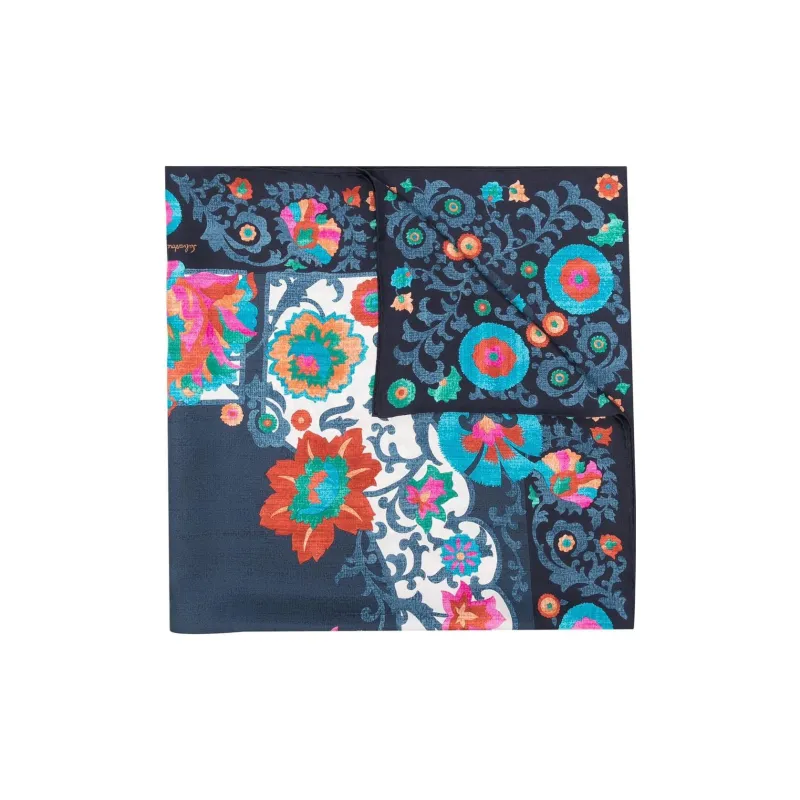 Ferragamo Uzbekistan Floral print Silk Scarf-0