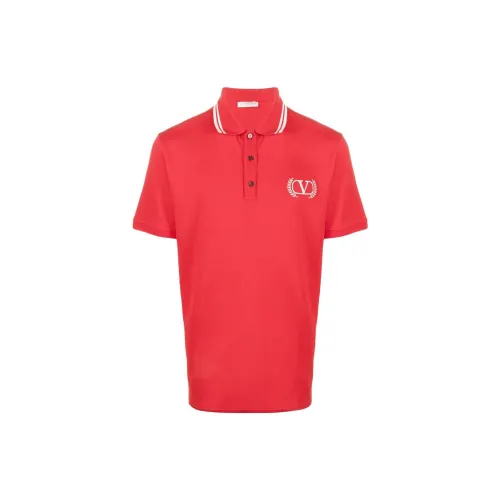 Valentino Polo Shirts Men Red